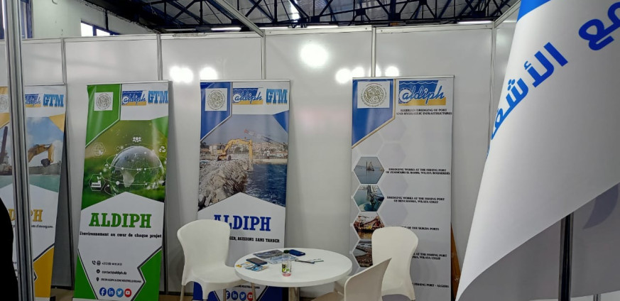 Participation de l’Algérienne de Dragage des Infrastructures Portuaires et Hydrauliques (ALDIPH) au Salon International du Transport Maritime au Palais des Expositions SAFEX